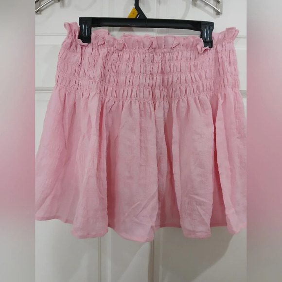 Simply Southern pink shirred skirt skort Size Large - Picture 6 of 6